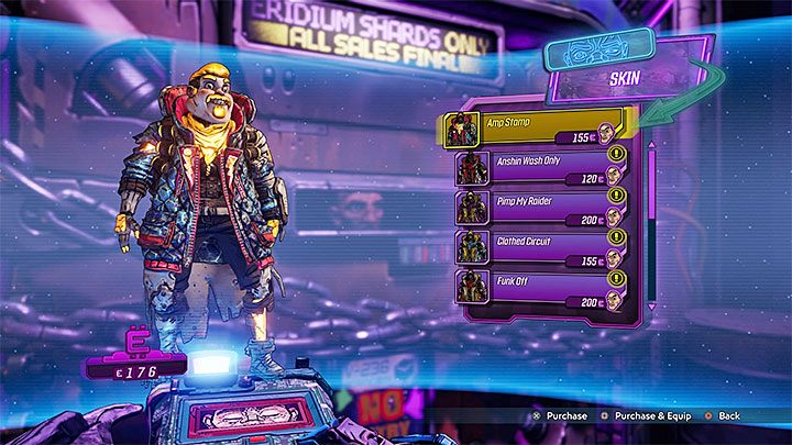 Skins and faces of characters are also available in the offer of Crazy Earl on board the Sanctuary spacecraft - List of trophies/achievements in Borderlands 3 - Trophy/Achievement guide - Borderlands 3 Guide