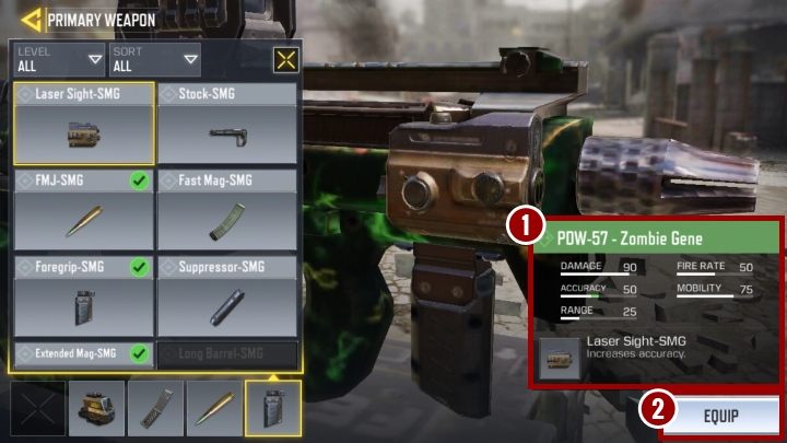 New modifications will be unlocked over time as the weapon progresses to a higher level of experience - How to improve equipment in Call of Duty Mobile? - FAQ - Call of Duty Mobile Guide