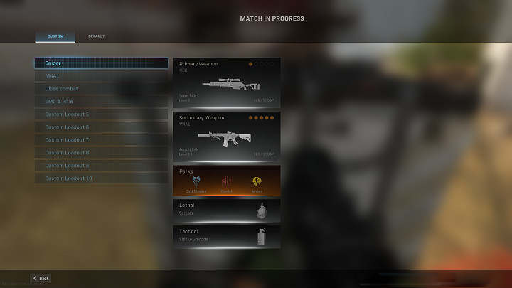To select the correct loadout, use the action button to enter the loadout drop menu and select the item set that interests you most - Warzone: Best loadouts - Basics - Warzone Guide