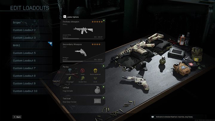You can name your equipment sets freely, so you will need less time to choose the right option during the game - Warzone: Best loadouts - Basics - Warzone Guide
