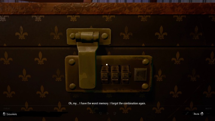 The suitcase is locked with a three-digit code - Call of the Sea: Suitcase code - puzzle, prologue - Prologue - Call of the Sea Guide