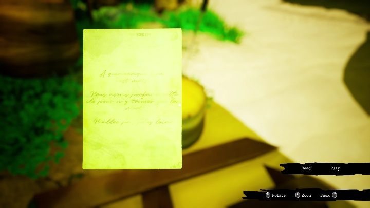 This note isn't hard to find - Call of the Sea: Chapter 1, 74 Miles East of Otaheité - notes - Notes - Call of the Sea Guide