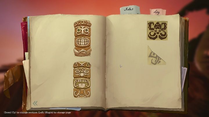 This coat-of-arms is located on the roof of the hut, next to the 2nd tiki statue - Call of the Sea: Chapter 2, The Everhart Expedition - notes - Notes - Call of the Sea Guide