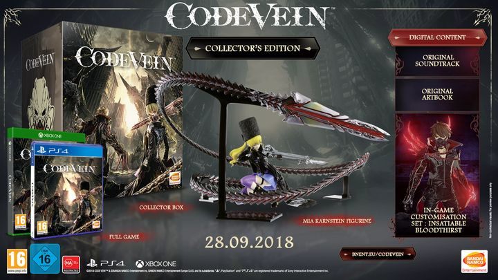 Collectors Edition, apart from the basic version of the game, contains - Code Vein Guide
