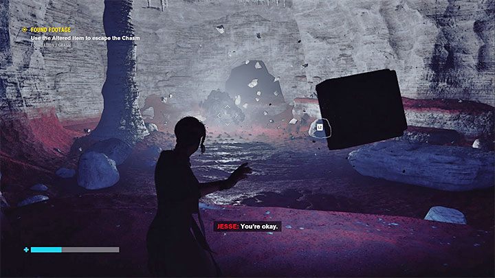 Jesse encounters an indestructible ball-shaped monster that cannot be hypnotized - Control The Foundation: Found Footage - walkthrough - Side quests - Control Guide