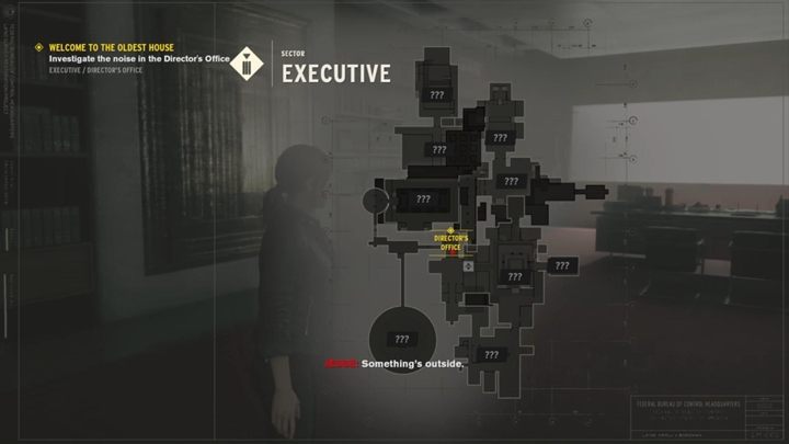Use the elevator to see the opening credits and the atmospheric introduction of the game - Welcome to the Oldest House | Control Walkthrough - Main Quests - Control Guide