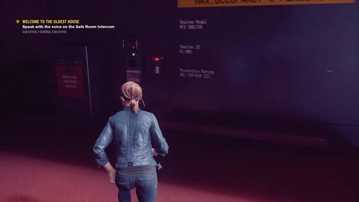 Now come up to the loudspeaker on the shelter and talk to Pope - Welcome to the Oldest House | Control Walkthrough - Main Quests - Control Guide