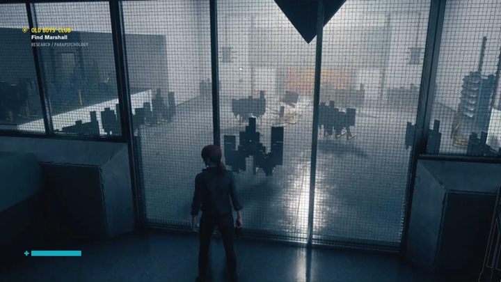 After unlocking the passage, take the corridor leading to the Parapsychology room, then turn and head to the Parakinesiology section - Old boys club | Control Walkthrough - Main Quests - Control Guide