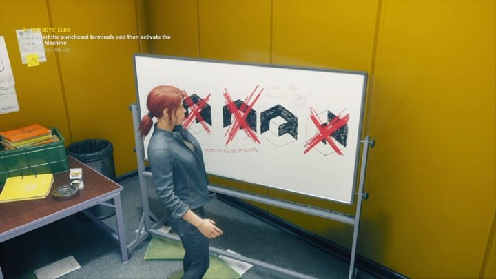 Your task now is to restart the terminals and activate the HRA machine - Old boys club | Control Walkthrough - Main Quests - Control Guide