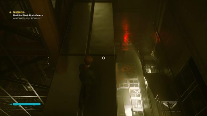As it turns out, the elevator is disabled, and you need to go down on foot - Threshold | Control Walkthrough - Main Quests - Control Guide
