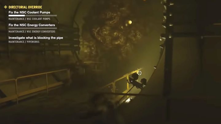 Once the tunnels have been cleared, the blockades will be active again - Directorial Override | Control Walkthrough - Main Quests - Control Game Guide