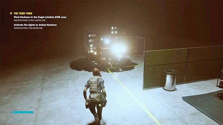 Stay in the same place and press the button with the right arrow - Control AWE: The Third Thing walkthrough - Walkthrough - Control Guide