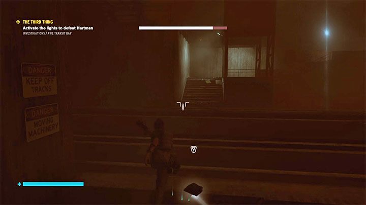 The fourth core is the most problematic one because it is in a remote cage on the left (looking from the control room - this location is shown in the attached picture) - Control AWE: The Third Thing - Eagle Limited walkthrough - Walkthrough - Control Guide