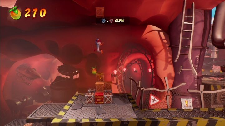Once you land on the ground, you can collect more boxes - Crash 4: A Real Grind walkthrough - The Hazardous Wasted, 2084 - Crash 4 Guide, Walkthrough