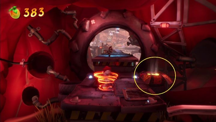 You'll find a way to the secret level when you slide off the second rail - Crash 4: A Real Grind walkthrough - The Hazardous Wasted, 2084 - Crash 4 Guide, Walkthrough