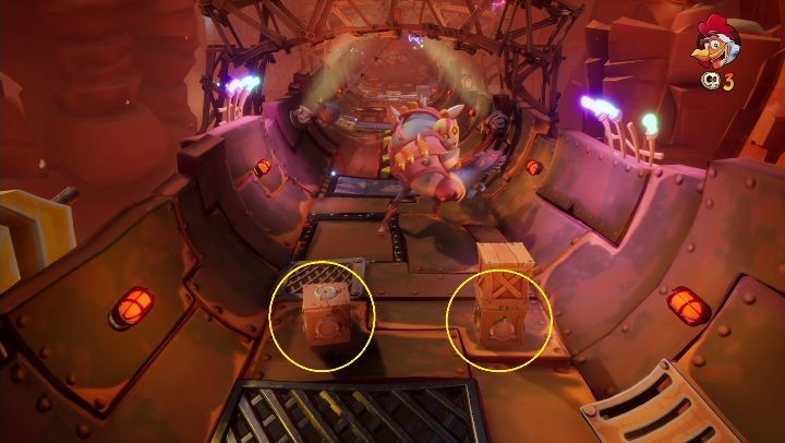 Next, you'll find a new type of boxes - Crash 4: Hit The Road walkthrough - The Hazardous Wasted, 2084 - Crash 4 Guide, Walkthrough