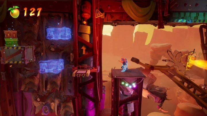 You'll get a mask that will let you modify your surroundings - Crash 4: Hit The Road walkthrough - The Hazardous Wasted, 2084 - Crash 4 Guide, Walkthrough