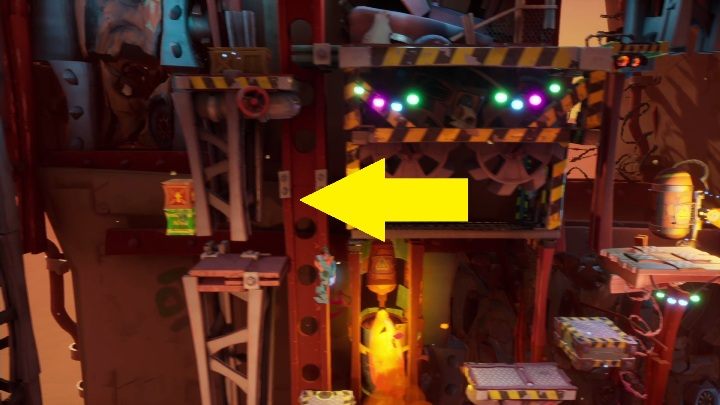 The hidden gem can be found on the left, near the disappearing platforms - Crash 4: Hit The Road walkthrough - The Hazardous Wasted, 2084 - Crash 4 Guide, Walkthrough