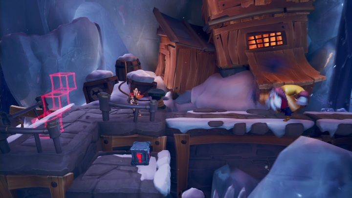 Moving forward, you'll find opponents with thrown weapons - Crash 4: Snow Way Out walkthrough - The 11th Dimension - Crash 4 Guide, Walkthrough