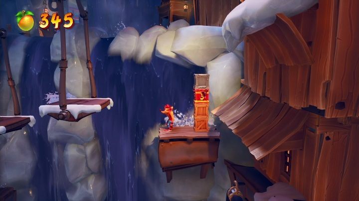 This part also requires good platforming skills - Crash 4: Snow Way Out walkthrough - The 11th Dimension - Crash 4 Guide, Walkthrough
