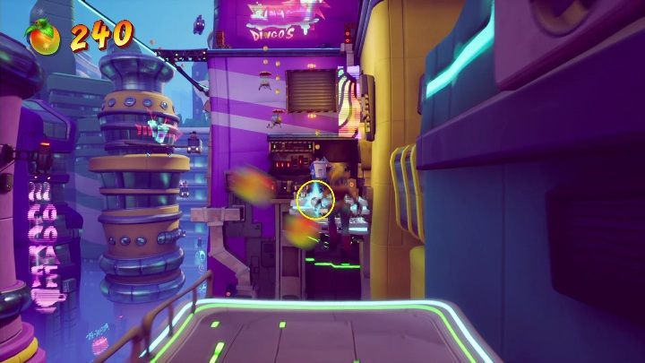 Once you get into the elevator, you move to a different character - Crash 4: Rush Hour walkthrough - The Sn@xx Dimension, 3023 - Crash 4 Guide, Walkthrough