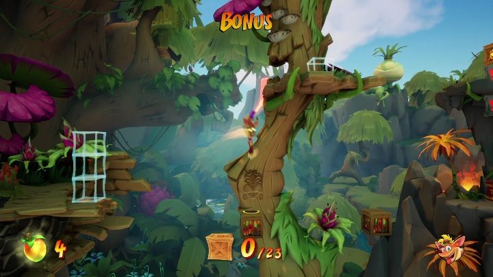 On a secret level, you can get 23 chests - Crash 4: Blast to the Past walkthrough - Eggipus Dimension, 88 Milion B.C.B - Crash 4 Guide, Walkthrough