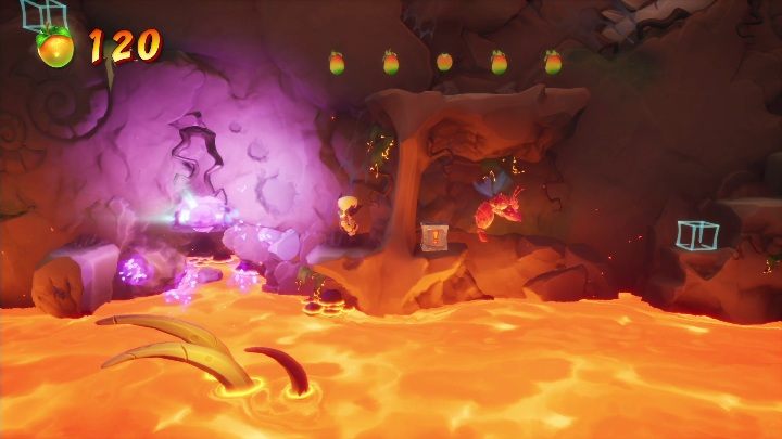 Going forward, you'll find a purely platform sequence - Crash 4: Fossil Fueled walkthrough - Eggipus Dimension, 88 Milion B.C.B - Crash 4 Guide, Walkthrough