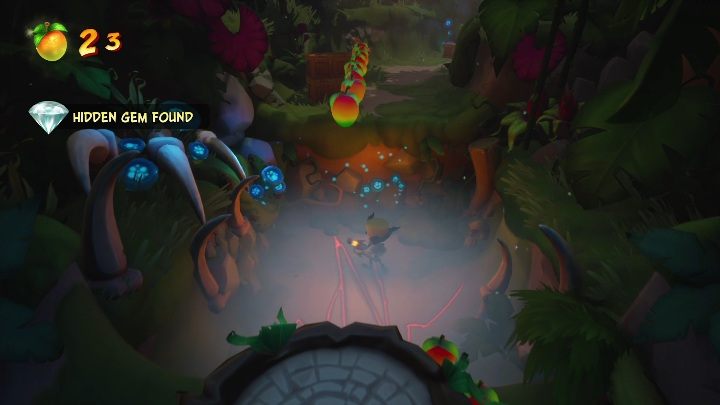 The hidden gem can be found at the beginning of the map - Crash 4: Fossil Fueled walkthrough - Eggipus Dimension, 88 Milion B.C.B - Crash 4 Guide, Walkthrough