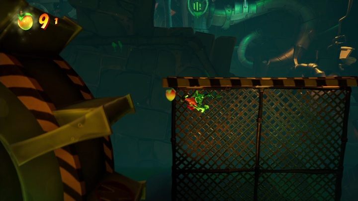 Once you get the mask, you have to jump on the gears - Crash 4: Nitro Processing walkthrough - Cortex Island - Crash 4 Guide, Walkthrough