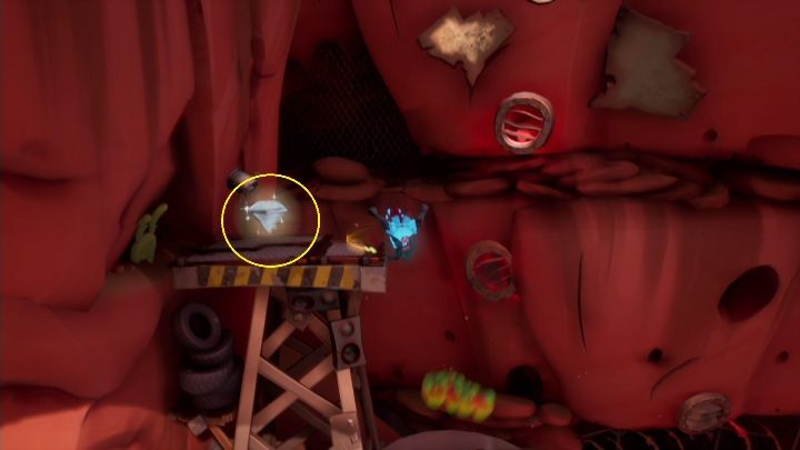 Once you get on top, you have to aim carefully and bounce off the boxes - Crash 4: All Hidden Gems - list, location - Secrets - Crash 4 Guide, Walkthrough