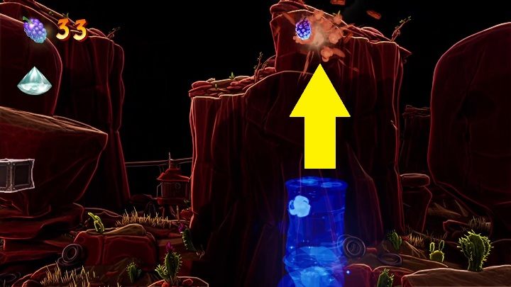 The hidden gem can be found high above your sight - Crash 4: Hidden Gems (N.Verted levels) - list, location - N.Verted levels - Crash 4 Guide, Walkthrough