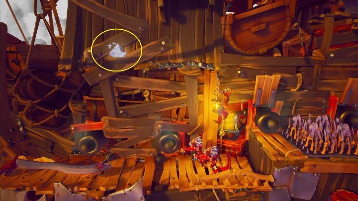 The hidden gem can be found on the second ship - Crash 4: Hidden Gems (N.Verted levels) - list, location - N.Verted levels - Crash 4 Guide, Walkthrough