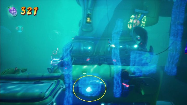 The hidden gem is located under the metal piece on which you are walking - Crash 4: Hidden Gems (N.Verted levels) - list, location - N.Verted levels - Crash 4 Guide, Walkthrough
