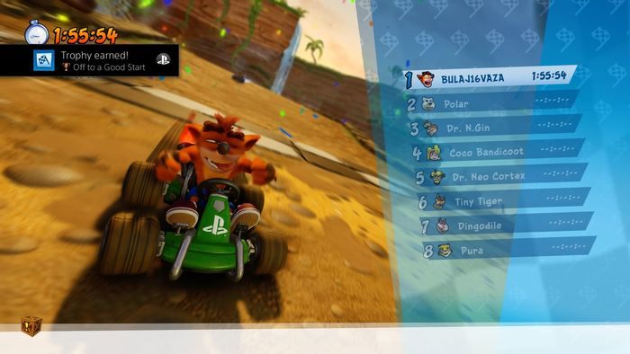 Trophy type: brown - Trophies and achievements in Crash Team Racing Nitro Fueled - Appendix - Crash Team Racing Nitro-Fueled Guide