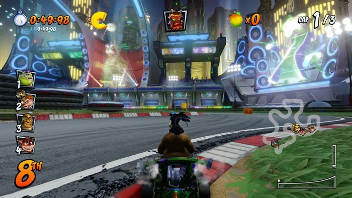 The letter T is near the finish line - CTR Mode - Crash Team Racing in Crash Team Racing Nitro-Fueled - Game modes - Crash Team Racing Nitro-Fueled Guide