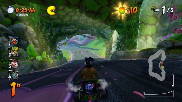 The letter R is on a hill at the end of the route - CTR Mode - Crash Team Racing in Crash Team Racing Nitro-Fueled - Game modes - Crash Team Racing Nitro-Fueled Guide