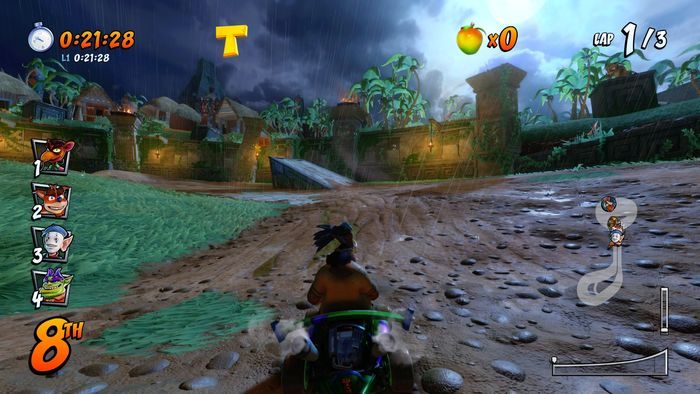 The letter R is lying at a shortcut - CTR Mode - Crash Team Racing in Crash Team Racing Nitro-Fueled - Game modes - Crash Team Racing Nitro-Fueled Guide