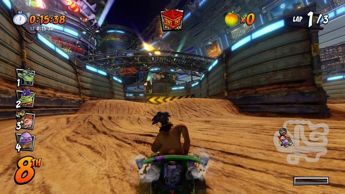 The letter C is almost at the end of the route - CTR Mode - Crash Team Racing in Crash Team Racing Nitro-Fueled - Game modes - Crash Team Racing Nitro-Fueled Guide