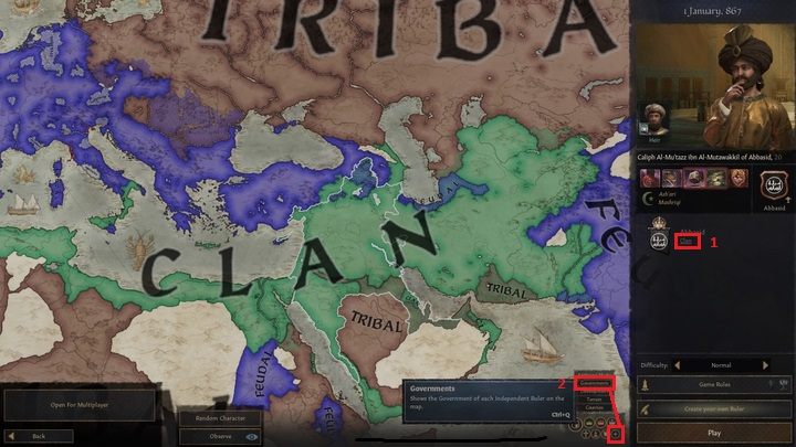 Another important issue is information about the political system - Crusader Kings 3: Ruler selection - Basics - Crusader Kings 3 game guide