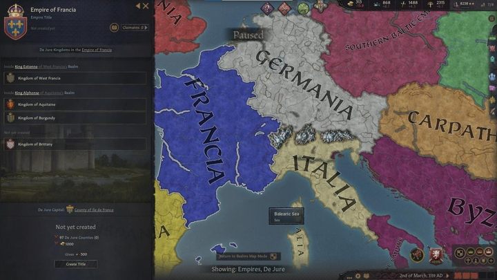 Empires mode - Crusader Kings 3: Map modes - Basics - Crusader Kings 3 game guide