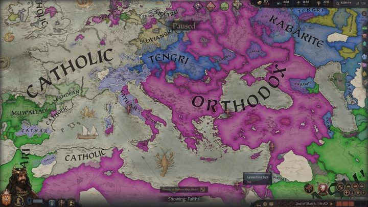 Faiths mode - Crusader Kings 3: Map modes - Basics - Crusader Kings 3 game guide
