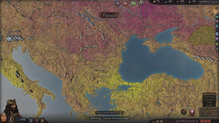 Development mode - Crusader Kings 3: Map modes - Basics - Crusader Kings 3 game guide