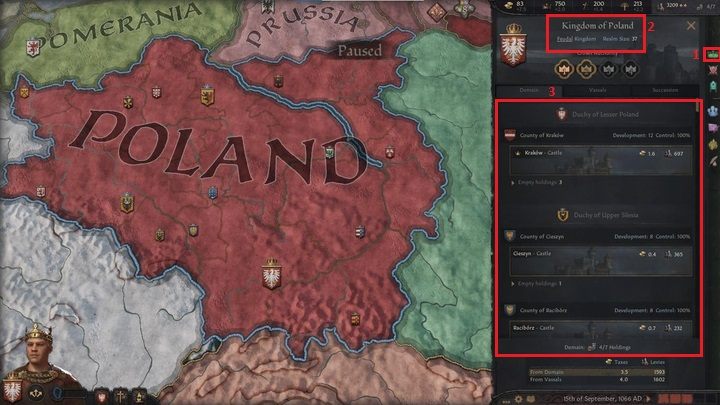 Now let's take a look at the kingdom itself - Crusader Kings 3: First steps - Basics - Crusader Kings 3 Guide