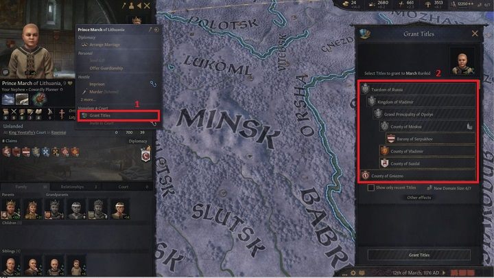 As you can see, it is worth getting rid of redundant titles in some cases - Crusader Kings 3: Titles - Kingdom management - Crusader Kings 3 Guide