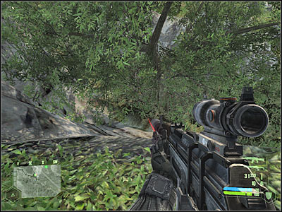 I would recommend using a cloaking device in order to approach the AA unit safely (screen) - Mission 4 - part 2 - Mission 4 - Assault - Crysis - Game Guide and Walkthrough