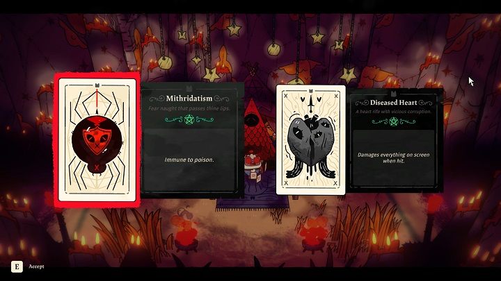 If you are lucky, you can get a card with a plus or double plus symbol - Cult of the Lamb: Tarot Cards - Basics - Cult of the Lamb Guide