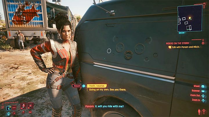 Get the specific SuperJet from Mitch, which will be used to help Saul to regain full strength - Cyberpunk 2077: Riders on the Storm - walkthrough - Storyline quests - Cyberpunk 2077 Guide
