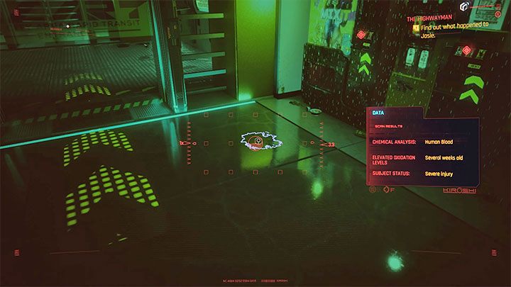 Go to the subway station and turn on the scanner - Cyberpunk 2077: The Highwayman walkthrough - Exploration - Cyberpunk 2077 Guide