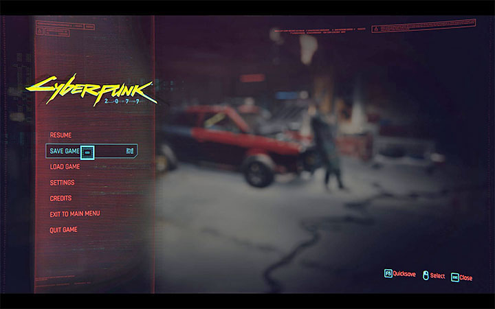 Cyberpunk 2077 has the option to create manual and quick saves - Cyberpunk 2077: Beginners guide & tips - Basics - Cyberpunk 2077 Guide