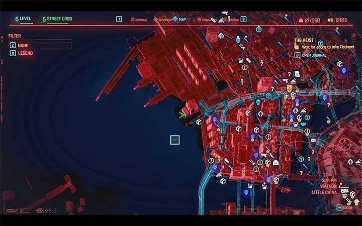 When you open the world map for the first time, you may get the impression that it is quite empty, but this is misleading - Cyberpunk 2077: Beginners guide & tips - Basics - Cyberpunk 2077 Guide